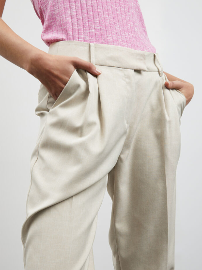 Vilna Pants - Pale Khaki Melange